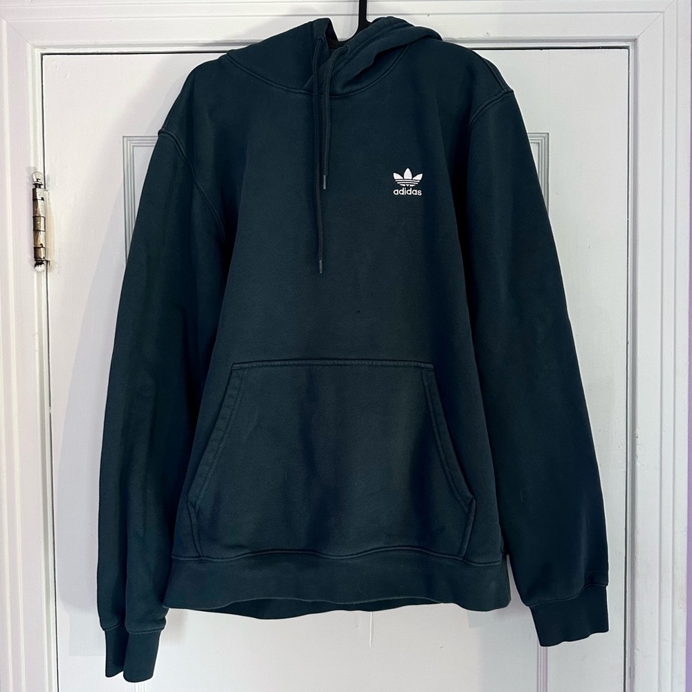 BLUE Adidas — Originals Men's Adicolor Essentials Trefoil Hoodie